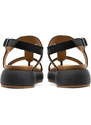 LEATHER FLATFORM SANDALS WOMEN INUOVO