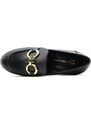 LEATHER HIGH HEEL LOAFERS WOMEN MOURTZI