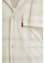 Βαμβακερό σακάκι Levi's χρώμα: μπεζ