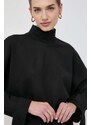 Μπλουζάκι Victoria Beckham χρώμα: μαύρο
