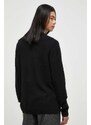 Μάλλινο πουλόβερ Levi's ανδρικά, χρώμα: μαύρο