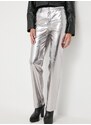 Παντελόνι Guess χρώμα: ασημί