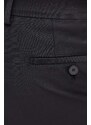 Μάλλινα παντελόνια Karl Lagerfeld χρώμα: μαύρο