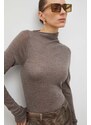 Μάλλινο πουλόβερ Lovechild γυναικεία, χρώμα: γκρι