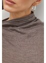 Μάλλινο πουλόβερ Lovechild γυναικεία, χρώμα: γκρι