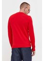 Βαμβακερό πουλόβερ HUGO χρώμα: κόκκινο