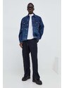 Τζιν μπουφάν Karl Lagerfeld Jeans ανδρικό, χρώμα: ναυτικό μπλε