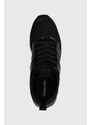 Δερμάτινα αθλητικά παπούτσια Calvin Klein LOW TOP LACE UP MIX χρώμα: μαύρο, HM0HM01280