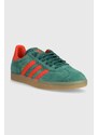 Σουέτ αθλητικά παπούτσια adidas Originals Gazelle χρώμα: πράσινο, IG6200