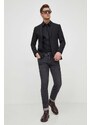 Σακάκι Calvin Klein χρώμα: μαύρο