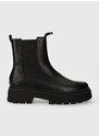 Δερμάτινες μπότες τσέλσι Karl Kani KK Soho Chelsea Boot γυναικείες, χρώμα: μαύρο, 1120308 KKFWW000327