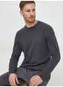 Βαμβακερό πουλόβερ Tommy Hilfiger χρώμα: γκρι