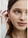 PerfectDress.gr triple σκουλαρίκια κρίκοι χρυσό