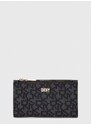 Πορτοφόλι DKNY χρώμα: καφέ