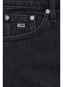 Τζιν φούστα Tommy Jeans χρώμα: μαύρο