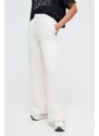 Παντελόνι φόρμας DKNY χρώμα: μπεζ