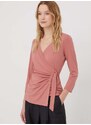 Μπλουζάκι Lauren Ralph Lauren χρώμα: ροζ