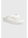 Σαγιονάρες Crocs Classic Platform Flip W Classic Platform Flip χρώμα: άσπρο 207714 207714