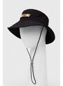 Βαμβακερό καπέλο Moschino χρώμα: μαύρο