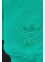 Βαμβακερή μπλούζα adidas Originals 0 χρώμα: πράσινο, με κουκούλα IM9685
