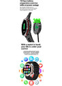 Smartwatch Microwear FW09 - Black Silver