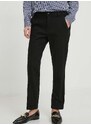 Τζιν παντελόνι Sisley χρώμα: μαύρο
