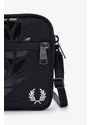 Fred Perry Ανδρικό Τσαντάκι Ώμου Printed Ripstop Side Bag L6278-102 Μαύρο