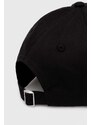 Βαμβακερό καπέλο του μπέιζμπολ MSGM χρώμα: μαύρο
