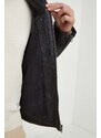 Δερμάτινο μπουφάν Pepe Jeans ανδρικό, χρώμα: μαύρο