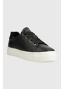 Δερμάτινα αθλητικά παπούτσια Gant Avona χρώμα: μαύρο, 28531569.G00