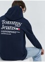 Μπλούζα Tommy Jeans χρώμα: ναυτικό μπλε, με κουκούλα