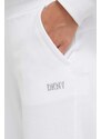 Παντελόνι φόρμας DKNY χρώμα: άσπρο