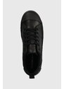 Πάνινα παπούτσια Calvin Klein Jeans VULCANIZED LOW LACEUP MIX IN UC χρώμα: μαύρο, YM0YM00894