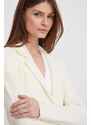 Βαμβακερό blazer Sisley χρώμα: μπεζ