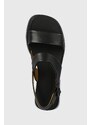 Δερμάτινα σανδάλια Camper Dana χρώμα: μαύρο, K201486.005