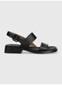 Δερμάτινα σανδάλια Camper Dana χρώμα: μαύρο, K201486.005