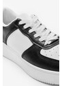 Olympic Stores Sneakers Δίσολα Basic 022430 ΛΕΥΚΟ/ΜΑΥΡΟ