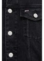 Τζιν μπουφάν Tommy Jeans χρώμα: μαύρο