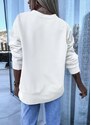 parizianista μπλούζα φούτερ με φιόγκο - Λευκό - 009001