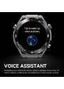 Smartwatch Microwear HW5 - Black Silicone