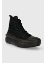 Παιδικά πάνινα παπούτσια Converse χρώμα: μαύρο