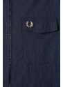Μπουφάν Fred Perry Zip Overshirt χρώμα: ναυτικό μπλε, M5684.608