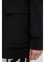 Μάλλινο σακάκι Weekend Max Mara χρώμα: μαύρο