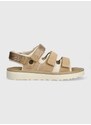 Σανδάλια σουέτ UGG Goldencoast Multistrap χρώμα: μπεζ, 1153095