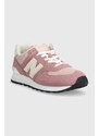 Αθλητικά New Balance 574 χρώμα: ροζ, U574BWE