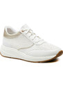 Geox D Cristael A White/Lt Gold Γυναικεία Ανατομικά Sneakers Λευκά (D45MXD 054AJ C1327)