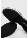 Εσπαντρίγιες Calvin Klein Jeans ANKLE ESPADRILLE ANKLE ESPADRILLE BTW χρώμα: μαύρο, YW0YW01027 YW0YW01027