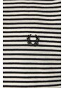 Βαμβακερό μπλουζάκι Fred Perry Fine Stripe Heavy Weight Tee ανδρικό, χρώμα: μπεζ, M6581.V54