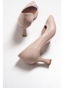 LuviShoes 353 Nude Skin Heels Women's Shoes