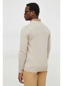 Βαμβακερό πουλόβερ Barbour χρώμα: μπεζ